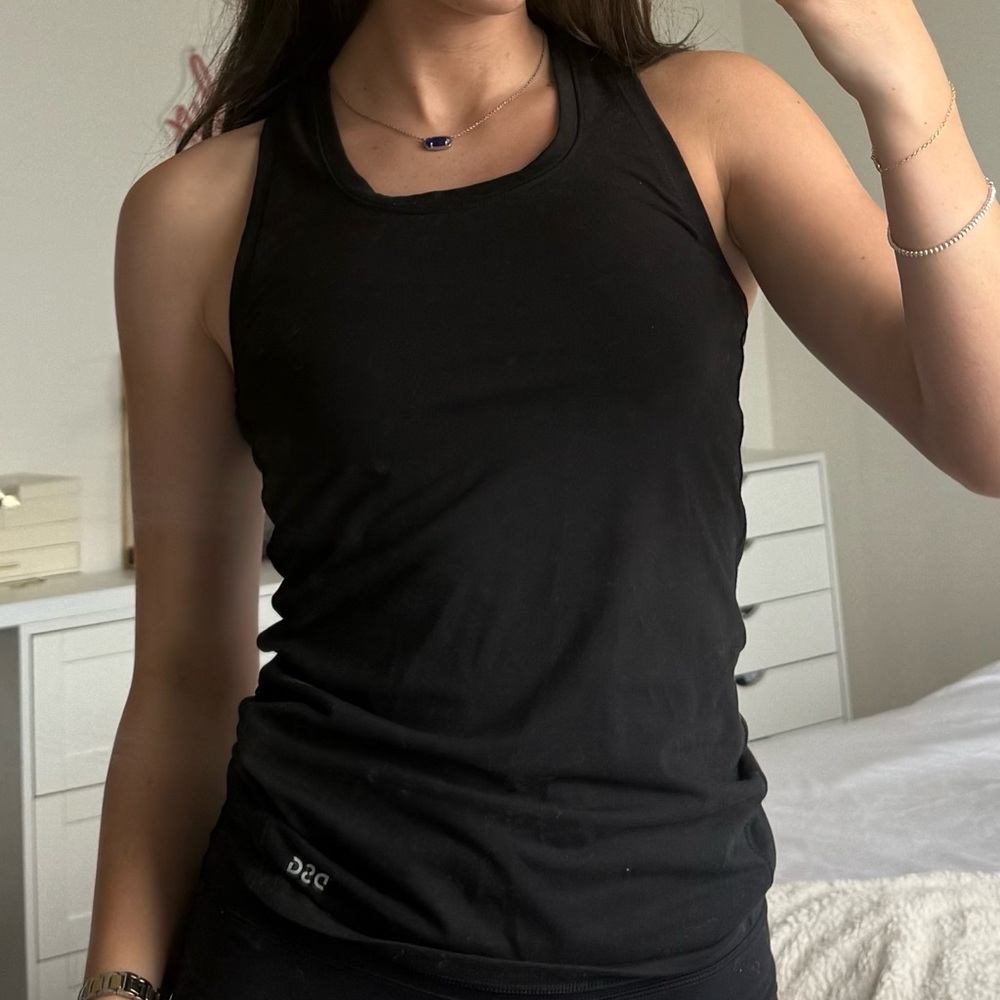 DSG black athletic tank top